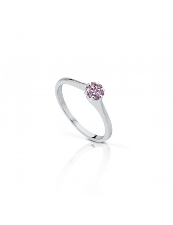 ANELLO FLOWERS ZAFFIRO ROSA