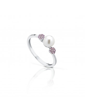 ANELLO PEARL ZAFFIRO ROSA
