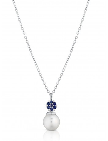 COLLANA PEARL ZAFFIRO BLU