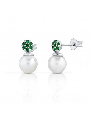 ORECCHINI PEARL SMERALDO