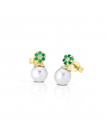 ORECCHINI PEARL DORATI...