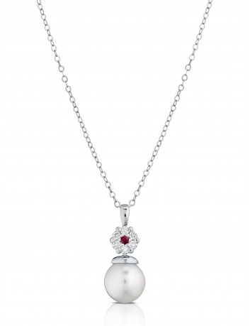 COLLANA PEARL RUBINO