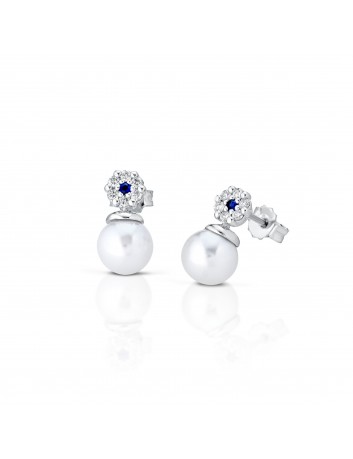 ORECCHINI PEARL ZAFFIRO BLU