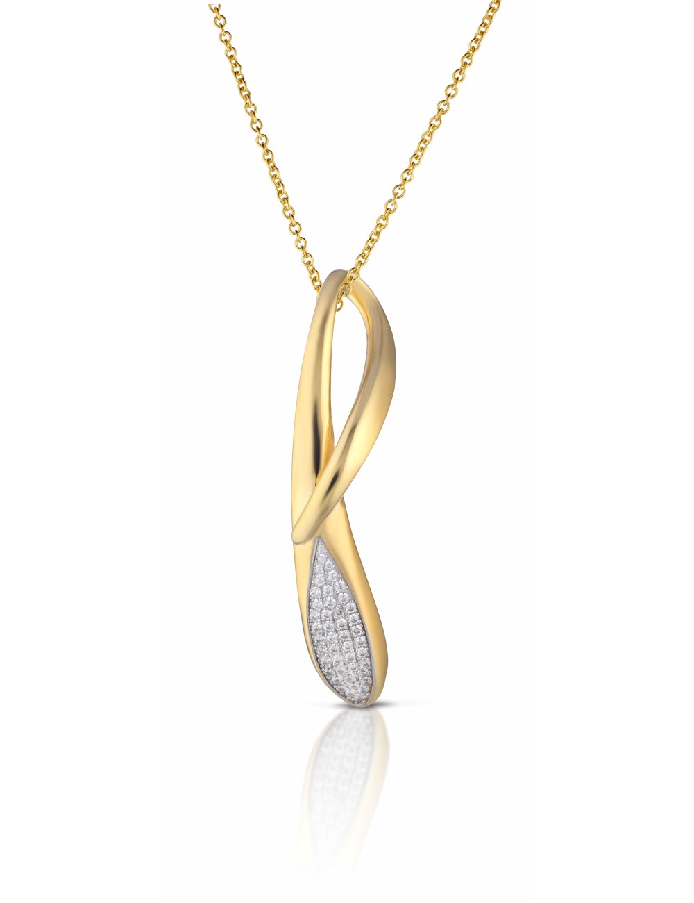 Collana Snake con zirconi